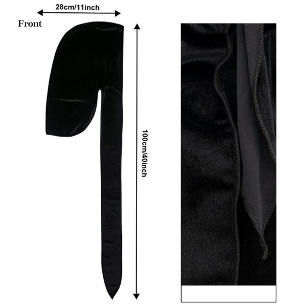 Velvet Long Tail Pirate Hat - Image 8