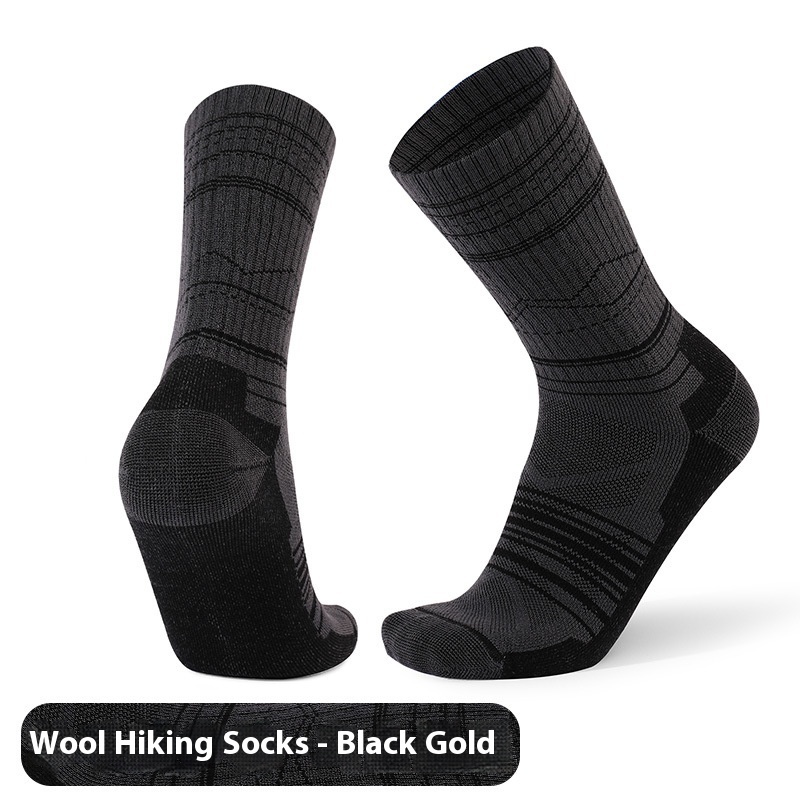 Men's And Women's Warm Wool Knee-high Sports Socks - Image 9