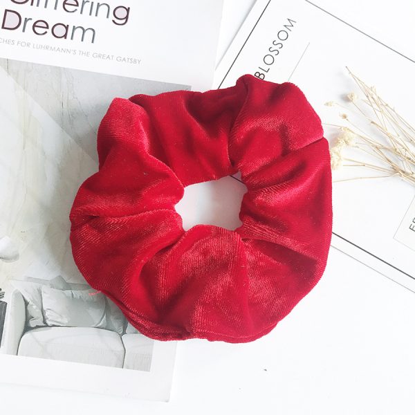 Flannel Hair Tie Hair Rope Amazon Velvet Fashion Ponytail Hair Accessories - Image 7