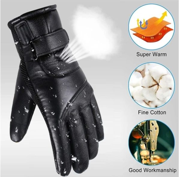 Electric USB Heated Gloves Winter Warming Thermal Ski Snow Hand Warm Windproof - Image 5