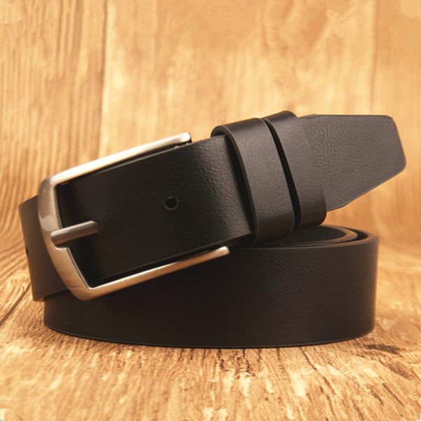 Men's waist belt imitation leather needle buckle - Image 5
