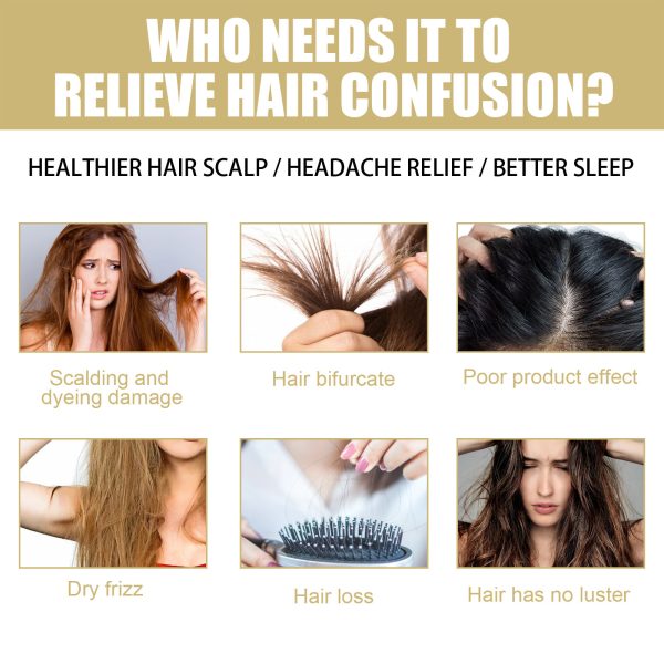 Houkea Dense Toupee Hair Repair Manic Thick Hairline Fixation Head Massage Care Heating Cap - Image 8