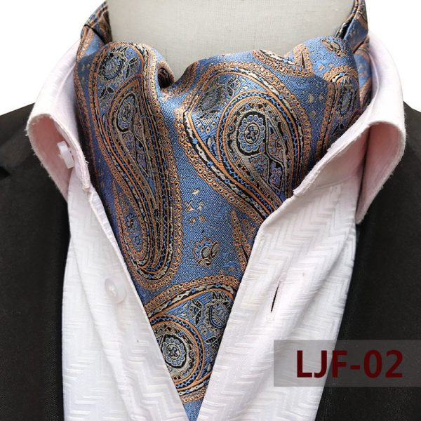 Men's Scarf Jacquard Polyester British - Image 6