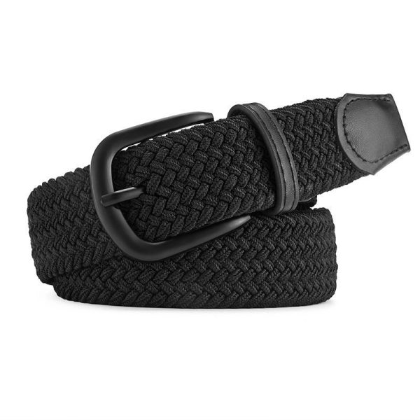 New Men's And Women's Woven Belt Elastic Stretch Punch-free - Image 10