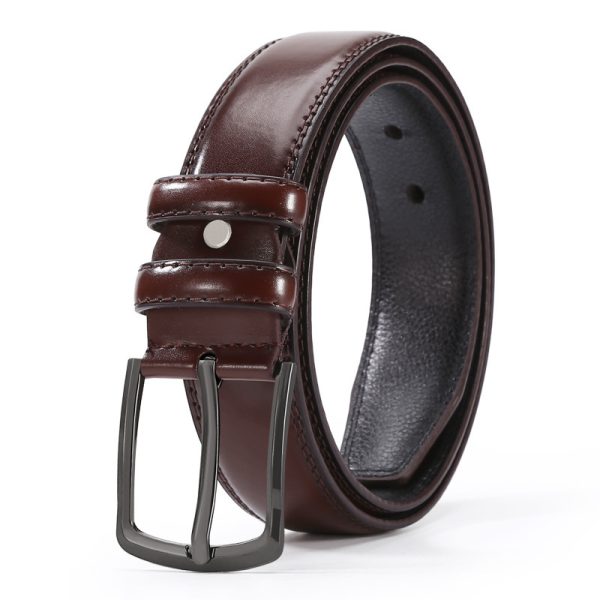 European And American Fashion Men's Business Belt 2018 New Creative Gifts Belt Laser Logo Factory Wholesale - Image 10