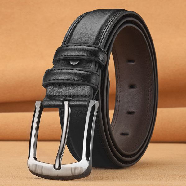 Men's Pin Buckle Cowhide Belt Business Fashion And Leisure - Image 2