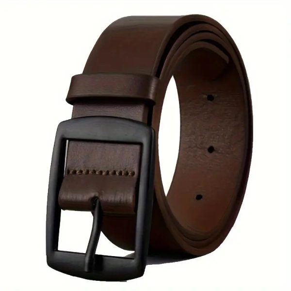 Men Business Casual Trousers Jeans Belt - Image 6