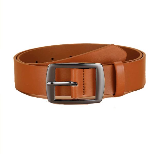 Men's Pin Buckle PU Microfiber Eyelet Belt Fashion Casual Belt - Image 7