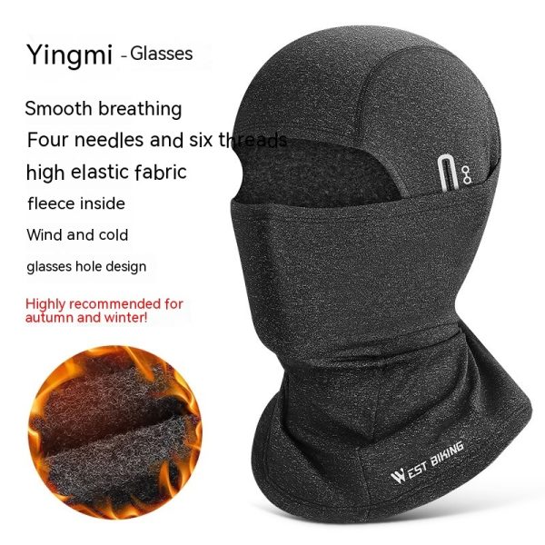 Thermal Headgear Fleece Cycling Mask With Eyehole - Image 2