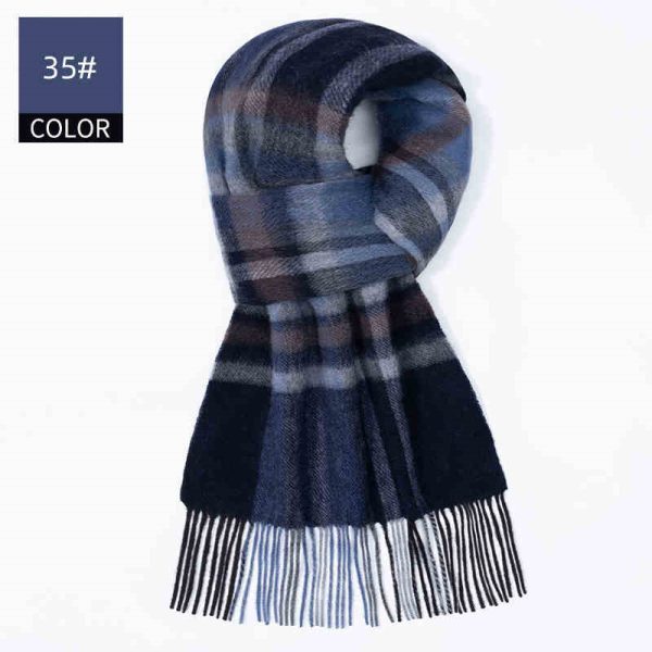 Winter New Men's Cashmere Scarf - Image 4