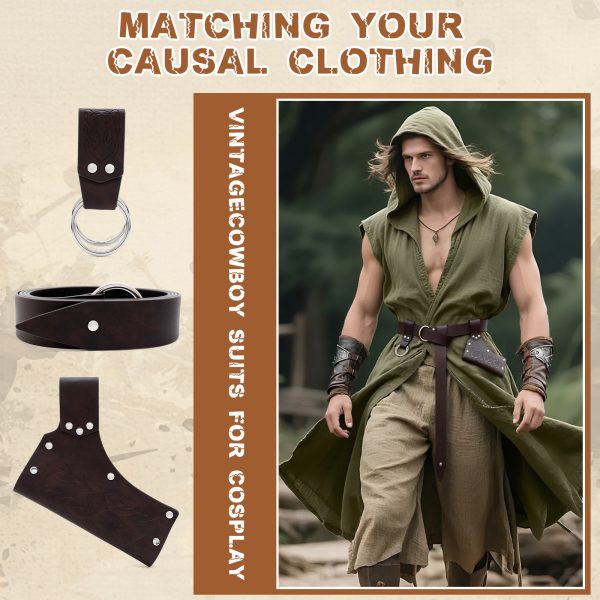 Medieval Knight PU Belt COSPLAY Props Men - Image 6