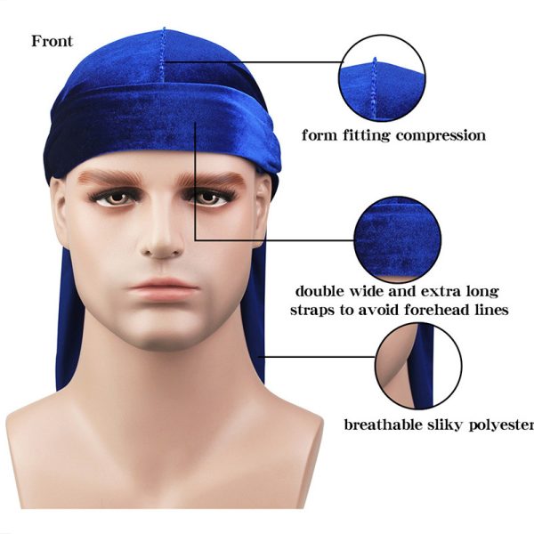 Velvet Long Tail Pirate Hat - Image 2