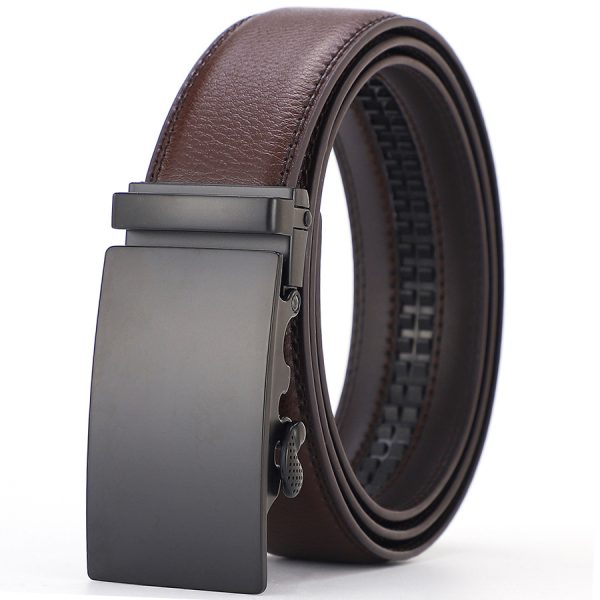 Men's All-match Automatic Buckle Cowhide Belt - Image 3