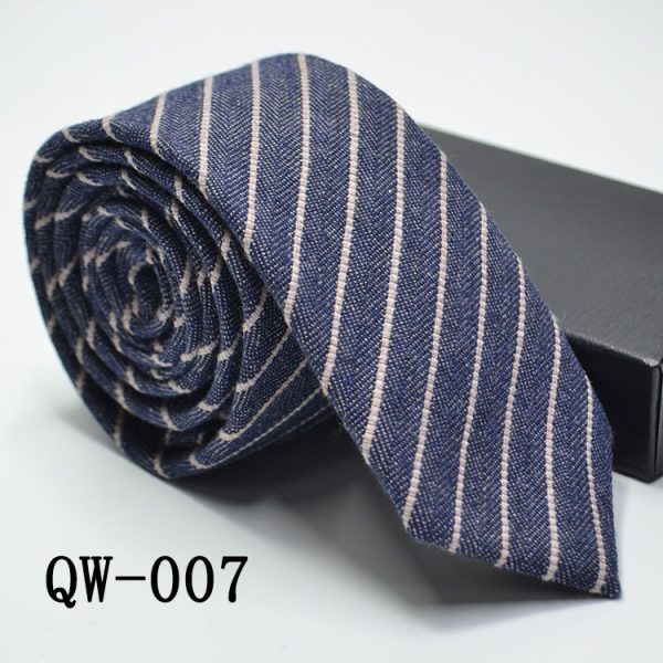 Men's Tie Super Narrow Wool-like Elegant And Elegant - Image 7