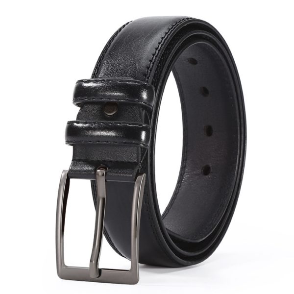 European And American Fashion Men's Business Belt 2018 New Creative Gifts Belt Laser Logo Factory Wholesale - Image 8