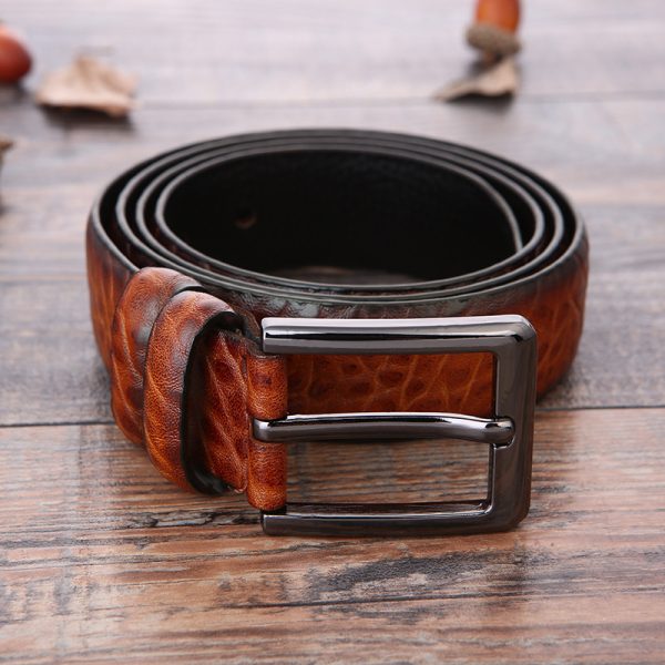 European And American Fashion Men's Business Belt 2018 New Creative Gifts Belt Laser Logo Factory Wholesale - Image 6