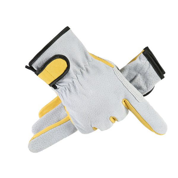 Arc-welder's Gloves Short Work Welding Labor Protection Leather Gloves - Image 7