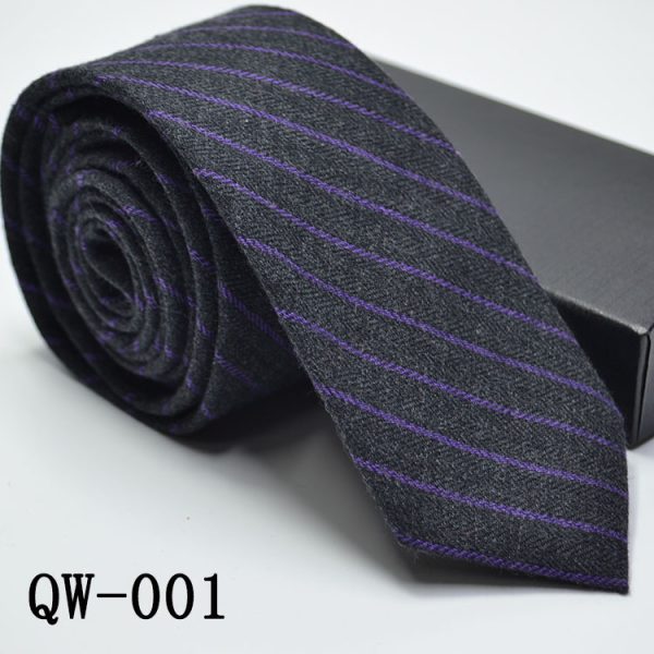 Men's Tie Super Narrow Wool-like Elegant And Elegant - Image 2