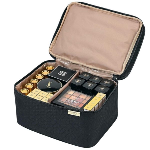 Portable Fashion Double Layer Cosmetics Bag - Image 6