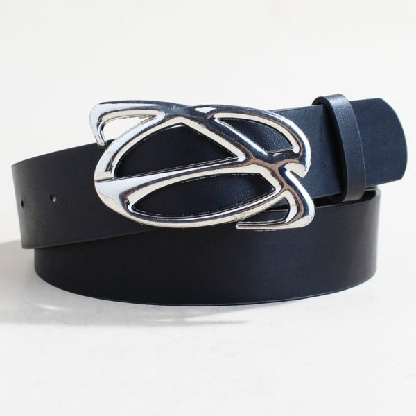 Casual Trend Silver Buckle Belt - Image 5