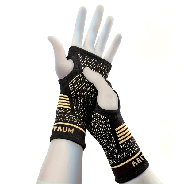 1 Pair Copper Wrist Compression Sleeves Support Brace Unisex For Sports Fitness Workouts Typing Breathable Hand Protection - Image 4