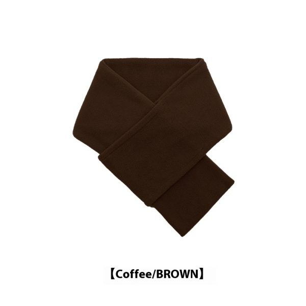 Autumn And Winter Warm Scarf Fashion Simple Solid Color Men's Polar Fleece - Image 8