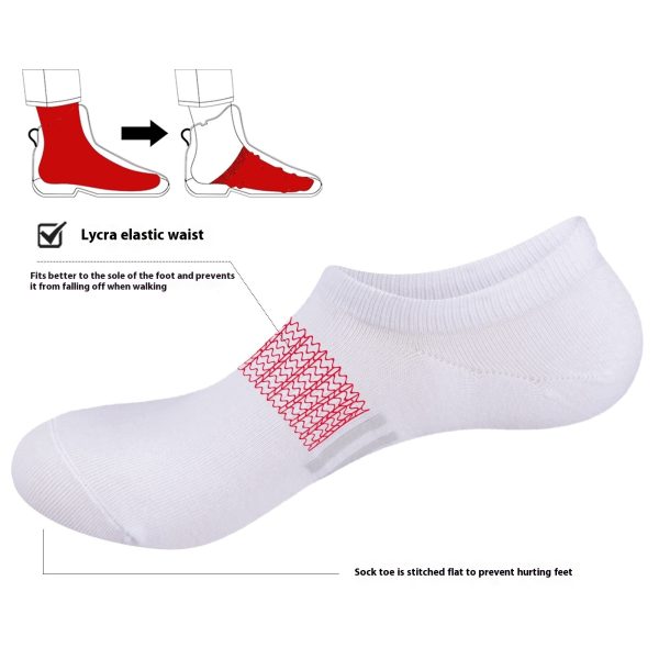 Pure Cotton Breathable Summer Thin Tight Invisible Male Socks - Image 6