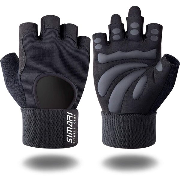 Men's Simplicity All-Match Sports Fitness Short Finger Gloves - Image 9