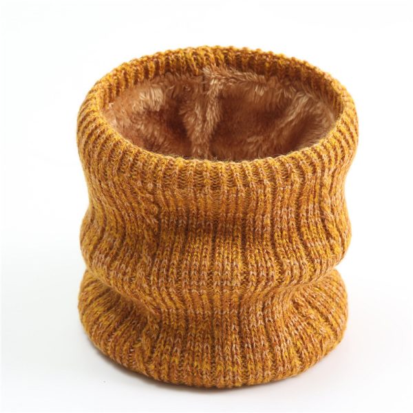 Twist Wide Striped Fleece-lined Knitting Scarf For Men - Image 9