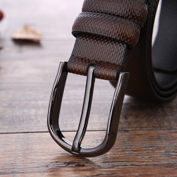 European And American Fashion Men's Business Belt 2018 New Creative Gifts Belt Laser Logo Factory Wholesale - Image 3
