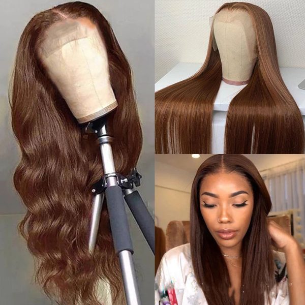 Brown Color Human Hair Wigs Human Hair Wig - Image 2