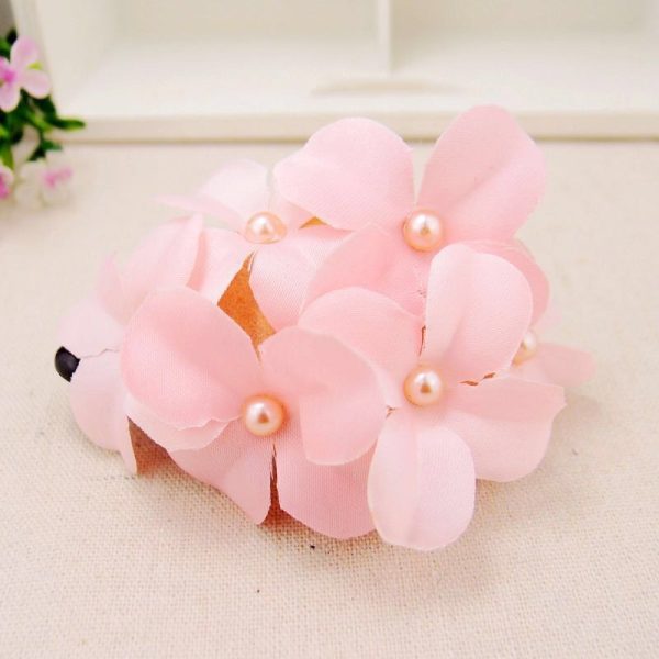 Ladies Handmade Fabric Six Flower Hair Accessories - Image 6