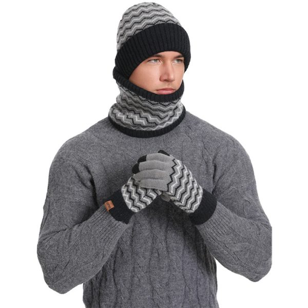 Men's Winter Warm Neck Warmer Cold-proof Knitted Hat - Image 7