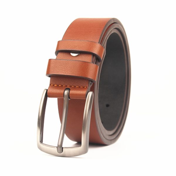Men's waist belt imitation leather needle buckle - Image 3