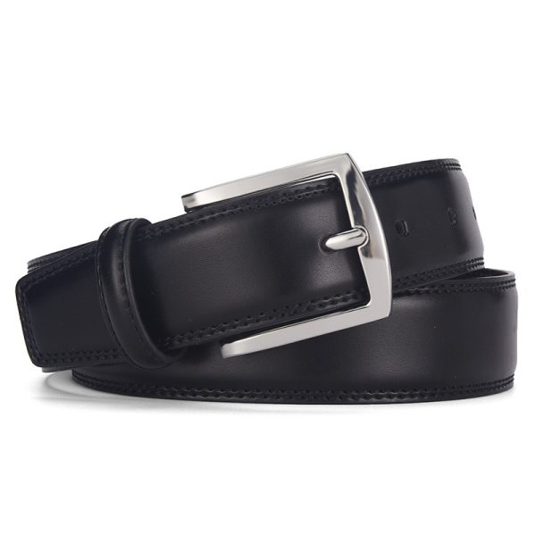 Men's Leather Belt Leather Pin Buckle Casual Belt - Image 9