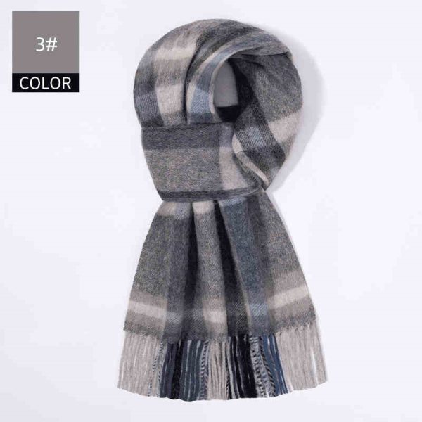 Winter New Men's Cashmere Scarf - Image 10