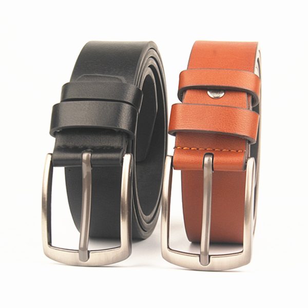 Men's waist belt imitation leather needle buckle - Image 2