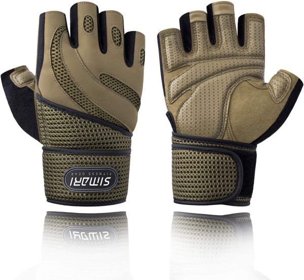 Men's Simplicity All-Match Sports Fitness Short Finger Gloves - Image 4