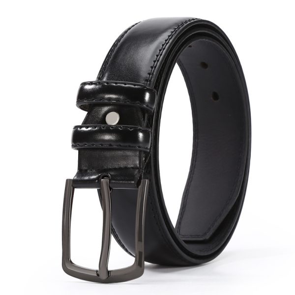 European And American Fashion Men's Business Belt 2018 New Creative Gifts Belt Laser Logo Factory Wholesale - Image 5