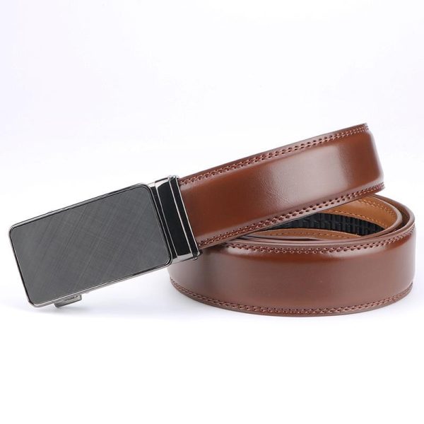 Men's Slider Ratchet Belt, Perfect As A Gift, Pairs Well With Dress Pants, Shirt And Oxford Shoes, Can Be Tailored - Image 2