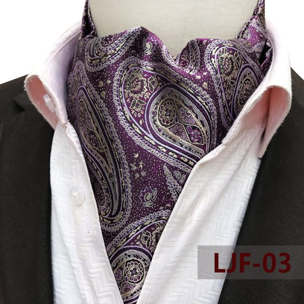 Men's Scarf Jacquard Polyester British - Image 7