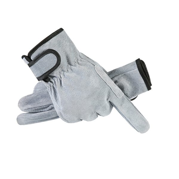 Arc-welder's Gloves Short Work Welding Labor Protection Leather Gloves - Image 4