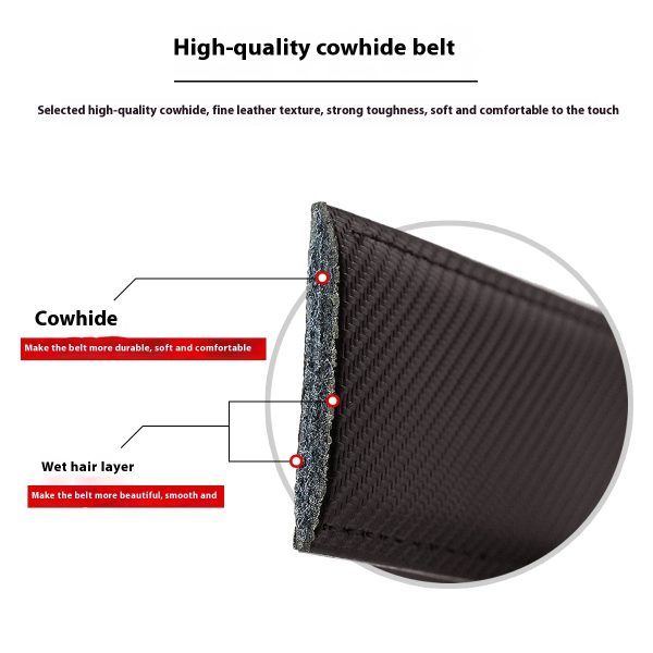 Men's Belt Hot-selling Film Alloy Automatic Buckle Leather - Image 4