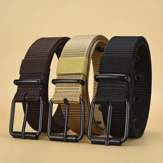 Fashion Woven Nylon Men's Pants Belt