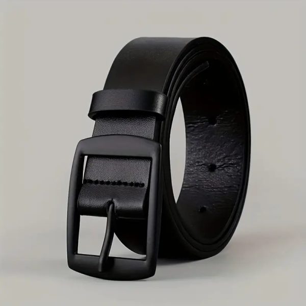 Men Business Casual Trousers Jeans Belt - Image 2
