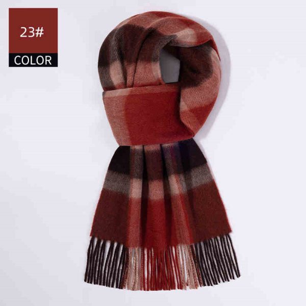 Winter New Men's Cashmere Scarf - Image 3