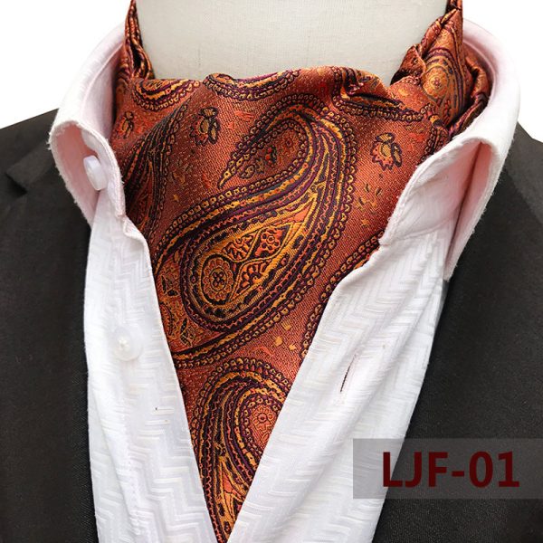 Men's Scarf Jacquard Polyester British - Image 9