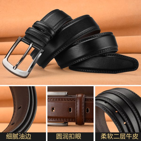 Men's Pin Buckle Cowhide Belt Business Fashion And Leisure - Image 4