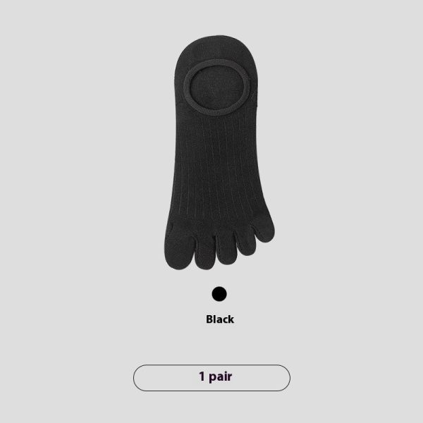 Five-finger Men's Summer Cotton Boneless Antibacterial Invisible Socks - Image 4