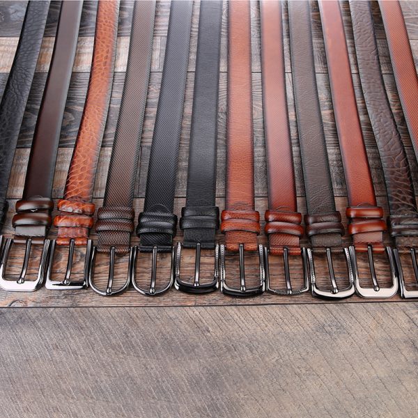 European And American Fashion Men's Business Belt 2018 New Creative Gifts Belt Laser Logo Factory Wholesale - Image 2